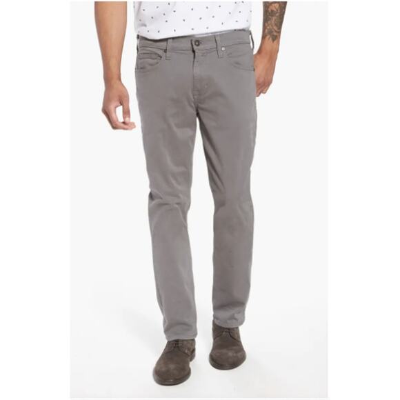 Paige Mens Federal Slim Straight Leg Twill Dark Gray Pants Size 33 Business - Picture 2 of 11